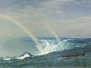 Albert Bierstadt Home of the Rainbow, Horseshoe Falls, Niagara France oil painting artist